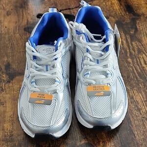 Avia Kids' White and Blue Athletic Sneakers